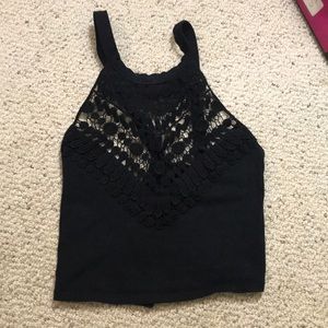 Black crop top